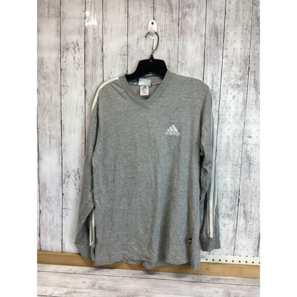 Preppy Streetwear Coquette Utility Adidas Men T-Shirt Size Medium Gray - Picture 1 of 5